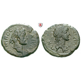 Römische Provinzialprägungen, Karien - Inseln, Rhodos, Antoninus Pius, Bronze 160-161, ss+