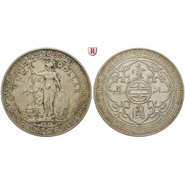 Grossbritannien, Handelsmünzen, Dollar 1911, ss+