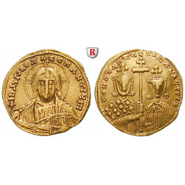 Byzanz, Constantinus VII. und Romanus II., Solidus 950-955, ss+
