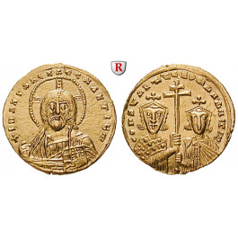 Byzanz, Constantinus VII. und Romanus II., Solidus 950-955, vz-st
