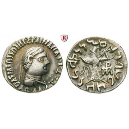 Baktrien und Indien, Königreich Baktrien, Apollodotos II. Philopator, Drachme, ss-vz