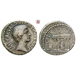 Römische Republik, Octavian, Denar 36 v.Chr., ss+