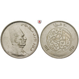 Ägypten, Fuad, 50 Piaster 1923, ss+