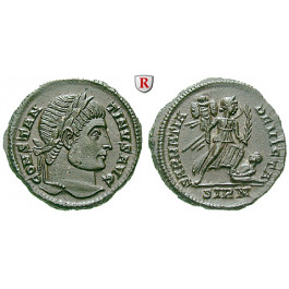 Römische Kaiserzeit, Constantinus I., Follis 324-325, vz-st