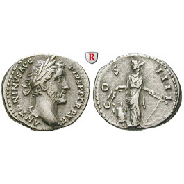 Römische Kaiserzeit, Antoninus Pius, Denar 148-149, ss+