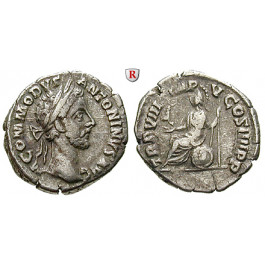 Römische Kaiserzeit, Commodus, Denar 183, ss