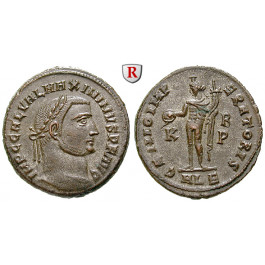 Römische Kaiserzeit, Maximinus II., Follis 308-310, vz-st