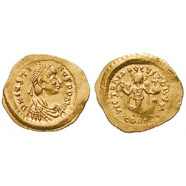 Byzanz, Justin I., Tremissis 518-527, vz