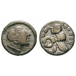 Deutschland, Hessen u. Rheinland, Vangiones, Quinar 75-50 v.Chr., ss