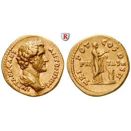 Römische Kaiserzeit, Antoninus Pius, Caesar, Aureus 138, vz