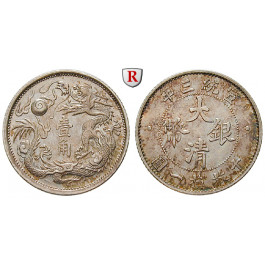 China, Republik, 10 Cents (1911), f.st