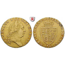 Grossbritannien, George III., Guinea 1788, 7,66 g fein, ss+