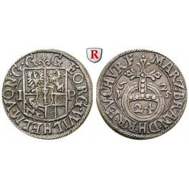 Brandenburg-Preussen, Kurfürstentum Brandenburg, Georg Wilhelm, 1/24 Taler 1625, vz