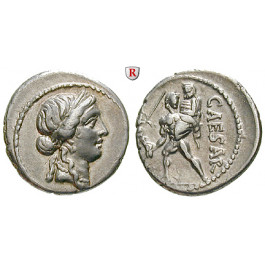 Römische Republik, Caius Iulius Caesar, Denar 47-46 v.Chr., ss-vz