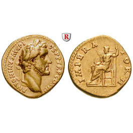 Römische Kaiserzeit, Antoninus Pius, Aureus 143-144, f.vz