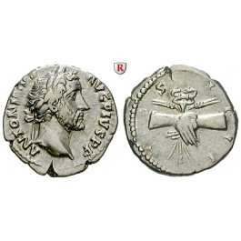 Römische Kaiserzeit, Antoninus Pius, Denar 145-161, ss+