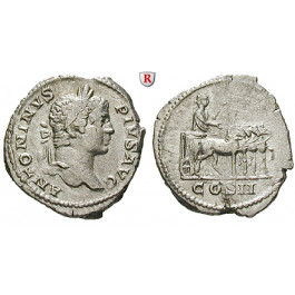 Römische Kaiserzeit, Caracalla, Denar 205-207, ss-vz
