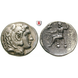 Makedonien, Königreich, Alexander III. der Grosse, Tetradrachme 285-275 v.Chr., vz/ss-vz