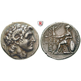 Thrakien, Königreich, Lysimachos, Tetradrachme um 297 v.Chr., vz/ss-vz