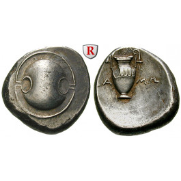 Böotien, Bundesmünze, Stater 395-338 v.Chr., ss-vz