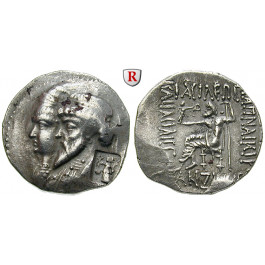 Elymais, Königreich, Kamnaskires III. und Anzaze, Tetradrachme, ss