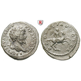 Römische Kaiserzeit, Septimius Severus, Denar 198-200, vz/ss-vz