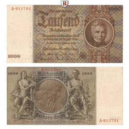 Deutsche Reichsbank 1924-1945, 1000 Reichsmark 22.02.1936, II, Rb. 177
