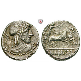 Römische Republik, Cn. Lentulus Clodianus, Denar 88 v.Chr., vz/ss