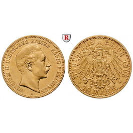 Deutsches Kaiserreich, Preussen, Wilhelm II., 10 Mark 1895, A, ss+, J. 251
