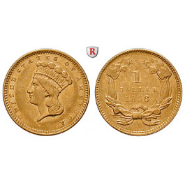 USA, Dollar 1856, ss-vz