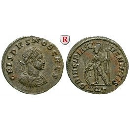 Römische Kaiserzeit, Crispus, Caesar, Follis 317-320, vz-st