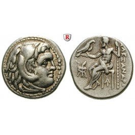 Makedonien, Königreich, Alexander III. der Grosse, Drachme 319-305 v.Chr., ss+