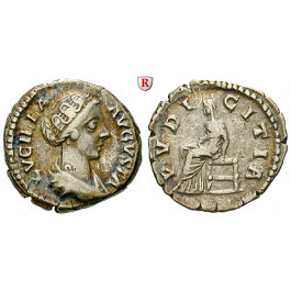 Römische Kaiserzeit, Lucilla, Frau des Lucius Verus, Denar 164-169, ss