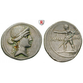 Römische Republik, Octavian, Denar 32-31v.Chr., ss-vz/ss