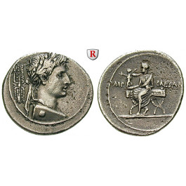 Römische Kaiserzeit, Augustus, Denar 29-27 v.Chr., ss+
