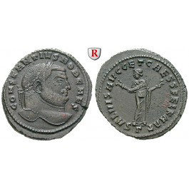 Römische Kaiserzeit, Constantius I., Caesar, Follis 299-303, f.vz