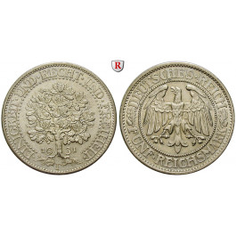 Weimarer Republik, 5 Reichsmark 1931, Eichbaum, F, vz, J. 331