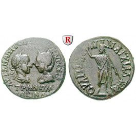 Römische Provinzialprägungen, Thrakien, Anchialos, Tranquillina, Frau Gordianus III., Bronze, ss