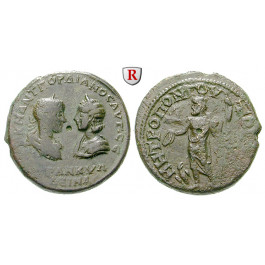 Römische Provinzialprägungen, Thrakien, Tomis, Tranquillina, Frau Gordianus III., 4 1/2 Assaria, ss/s