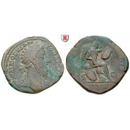 Römische Kaiserzeit, Commodus, Sesterz 183-184, f.ss