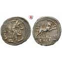 Römische Republik, L. Thorius Balbus, Denar 105 v.Chr., f.ss