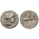 Römische Republik, C. Scribonius, Denar, ss+