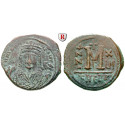 Byzanz, Mauricius Tiberius, Follis 595, ss+