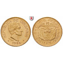Kolumbien, Republik, 5 Pesos 1925, 7,32 g fein, f.st