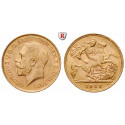 Südafrika, George V., 1/2 Pound 1923-1926, 3,66 g fein, ss-vz