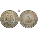 Weimarer Republik, 3 Reichsmark 1926, Lübeck, A, ss-vz, J. 323