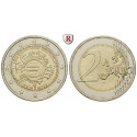 Bundesrepublik Deutschland, 2 Euro 2012, 10 Jahre Euro-Bargeld, nach unserer Wahl, bfr.
