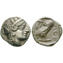Attika, Athen, Tetradrachme 454-404 v.Chr., ss-vz/f.vz