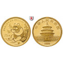 China, Volksrepublik, 25 Yuan 1991, 7,78 g fein, st