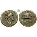 Römische Provinzialprägungen, Seleukis und Pieria, Antiocheia am Orontes, Autonome Prägungen, Bronze Jahr 114 = 65/6 n.Chr., ss+/ss